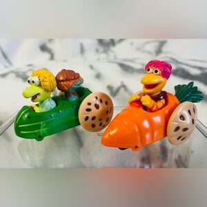 1988 Vintage Gobo/Wembley/Boober Fraggle Rock Cars - McDonald's Happy Meal toys
